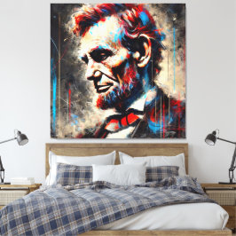 ABE LINCOLN 16. US-PRÄSIDENT 5 LEINWANDDRUCK