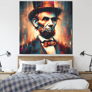 ABE LINCOLN 16. US-PRÄSIDENT 9 LEINWANDDRUCK