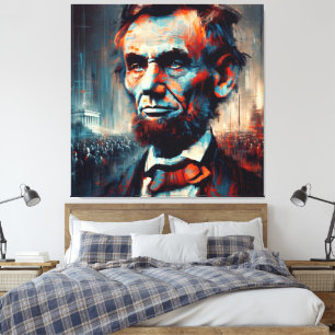 ABE LINCOLN 16. US-PRÄSIDENT LEINWANDDRUCK
