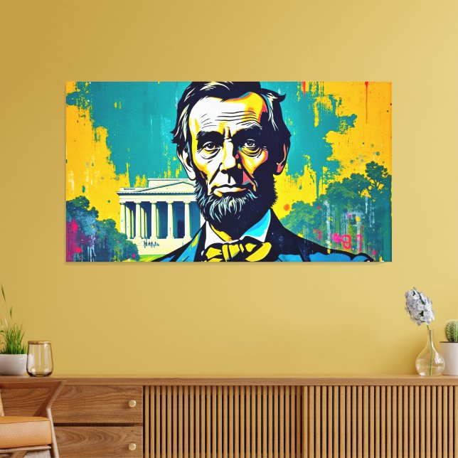ABE LINCOLN 4 LEINWANDDRUCK (Insitu (Wohnzimmer))