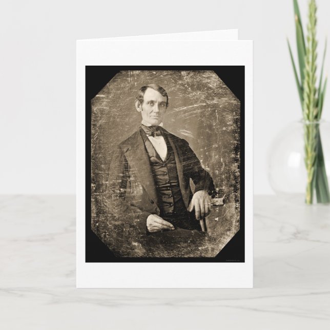 Abe Lincoln Daguerreotype 1846 Karte (Vorderseite)