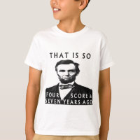 Abe Lincoln, das so vier und sieben Jahre alt ist