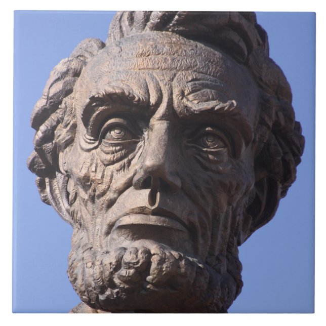 Abe Lincoln Denkmal in Wyoming Tile Fliese (Vorderseite)