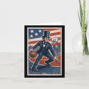Abe Lincoln Dribbling - Amerikanischer Baseballspi Karte