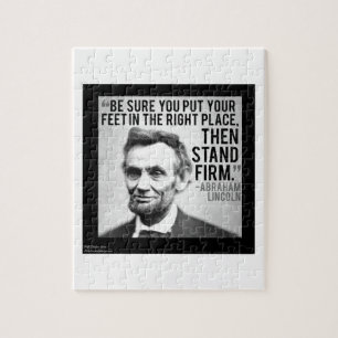 Abe Lincoln & "Fest Stehen" Zitat