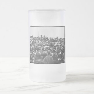 Abe Lincoln Gettysburg-Adresse: Ende des Bürgerkri Mattglas Bierglas