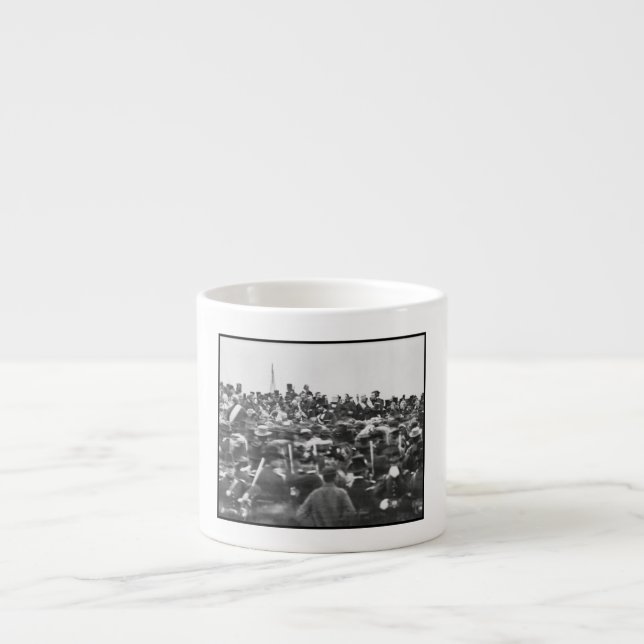 Abe Lincoln Gettysburg Rede: Ende des Zivilen Krie Espressotasse (Vorderseite)