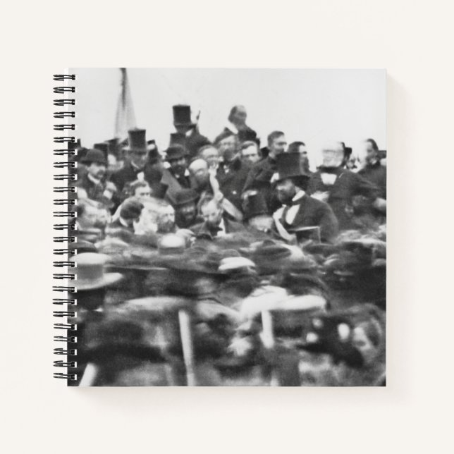 Abe Lincoln Gettysburg Rede: Ende des Zivilen Krie Notizbuch (Vorderseite)