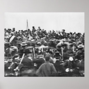 Abe Lincoln Gettysburg Rede: Ende des Zivilen Krie Poster