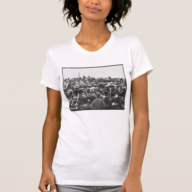 Abe Lincoln Gettysburg Rede: Ende des Zivilen Krie T-Shirt (Vorderseite)
