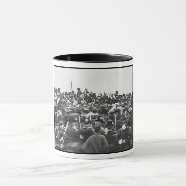 Abe Lincoln Gettysburg Rede: Ende des Zivilen Krie Tasse (Zentrum)