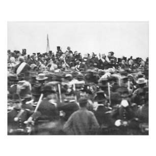 Abe Lincoln Gettysburger Ansprache: Ende des Bürge Fotodruck