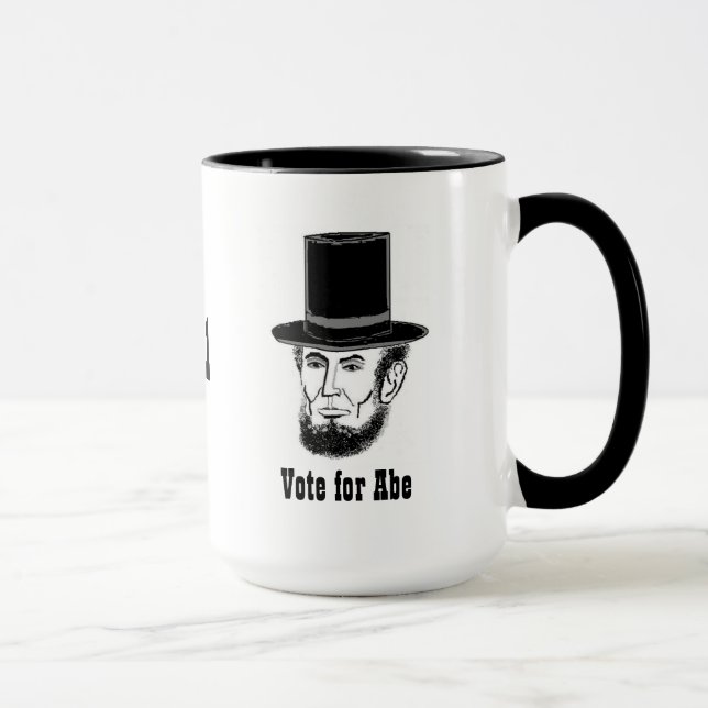 Abe Lincoln Kampagnen-Tasse Tasse (Rechts)