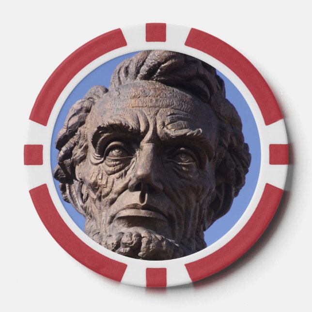 Abe Lincoln Pokerchips (Vorderseite)