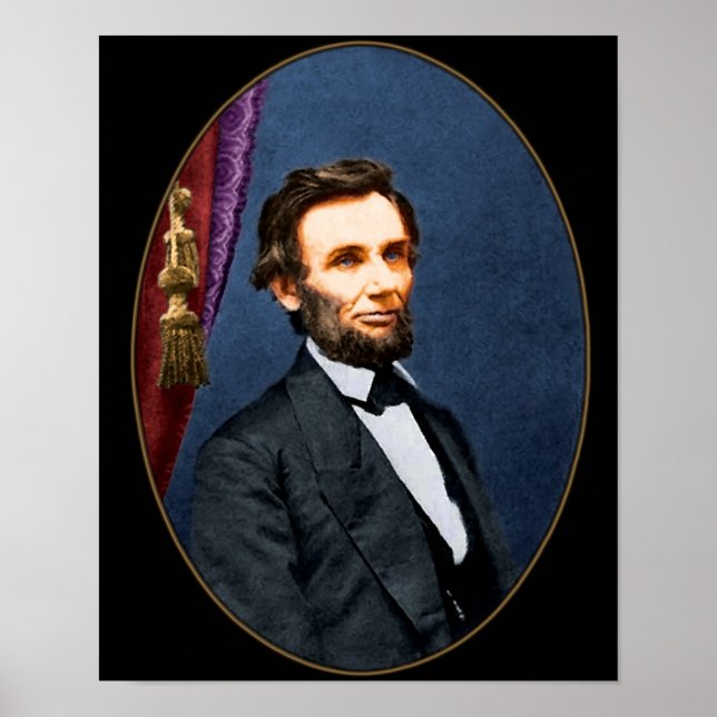 Abe Lincoln Portrate Poster (Vorne)