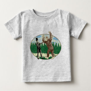 ABE LINCOLN: SASQUATCH JÄGER - lustiges Baby T-shirt
