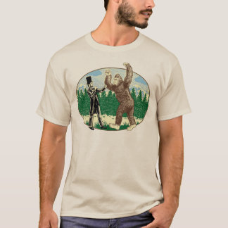ABE LINCOLN: SASQUATCH JÄGER - lustiges T-Shirt