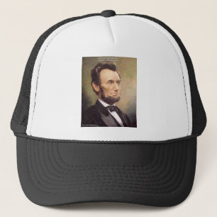 Abe Lincoln "Wiser" Zitat gibt T-Shirts Karten etc Truckerkappe