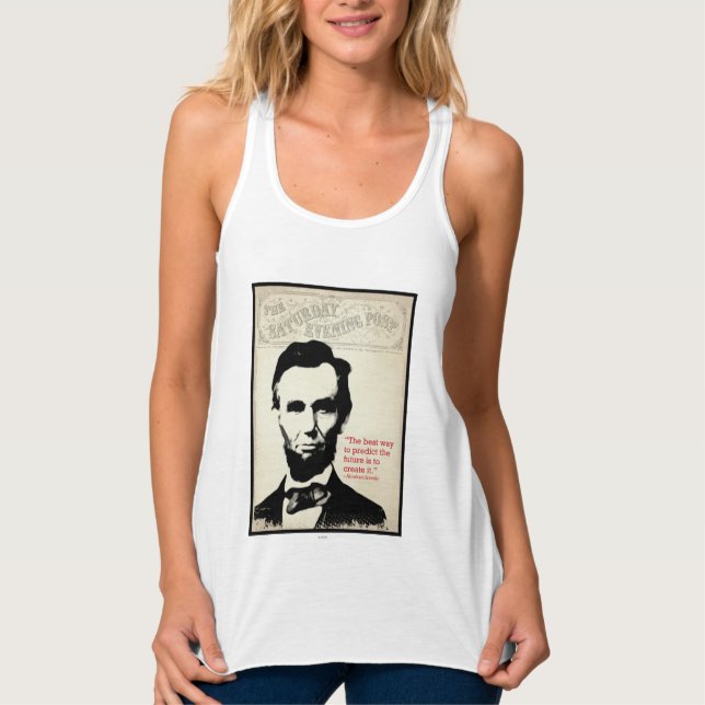 Abe Lincoln Zitat Tank Top (Vorderseite)