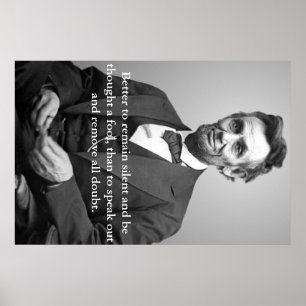 Abe Lincoln Zitatplakat Poster