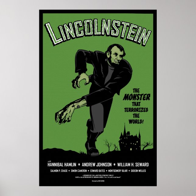 Abe Lincolnstein. Abraham Lincoln Frankenstein Poster (Vorne)
