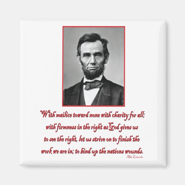 Abe-Malice-gegen-niemand Magnet (Vorne)