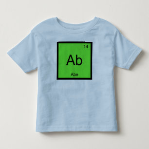 Abe Name Chemie Element Periodensystem Kleinkind T-shirt
