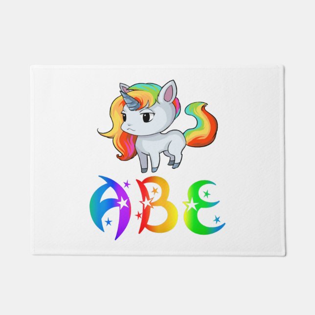 Abe Unicorn Fußmatte (Vorderseite)