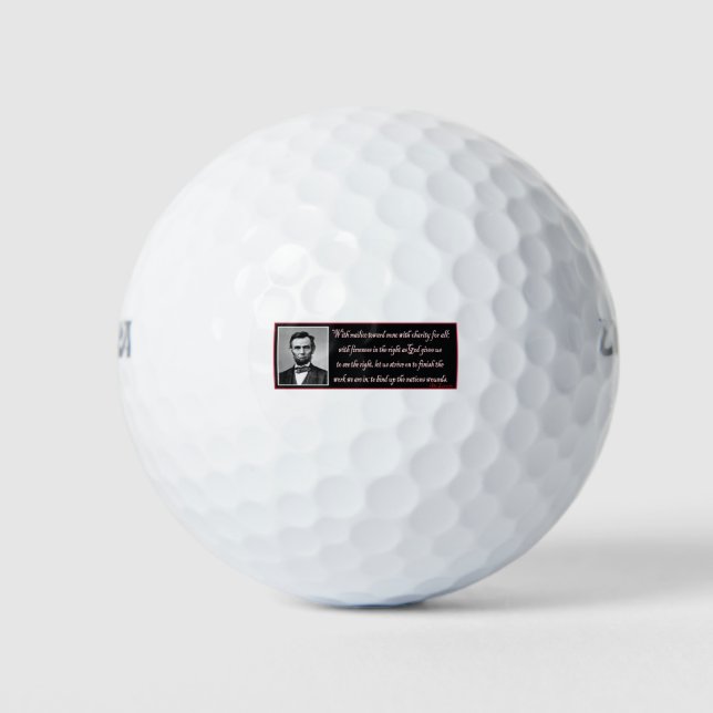 Abe-with-Mailce-Toward-none Golfball (Vorderseite)