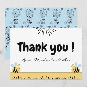 Abee merci cartes Sweet as peut être Baby shower