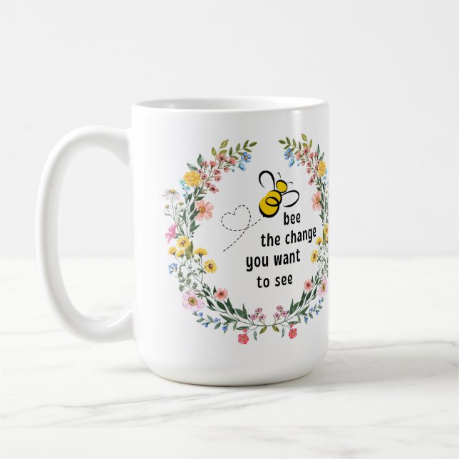 Abee the Change Inspirational Coffee Mug (Gauche)