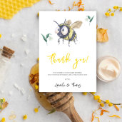 Abeille à bulle aquarelle - merci