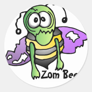 Abeille abeilles autocollants sticker Zombi bees
