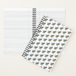 Abeille (blanc) - Cahier à reliure spirale