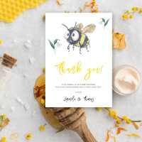 Abeille bourdonnante aquarelle - merci