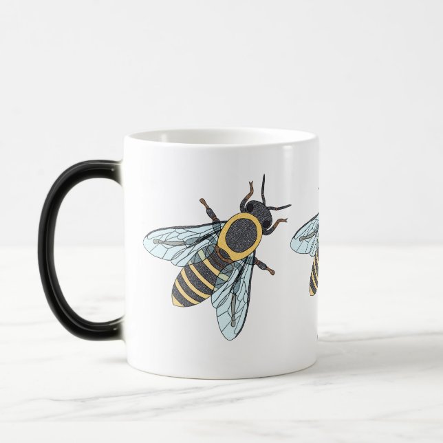 Abeille de miel (11oz) - Mug de morphing (Gauche)