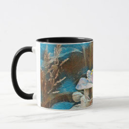 Abeille de miel sur une tasse de Spiderwart