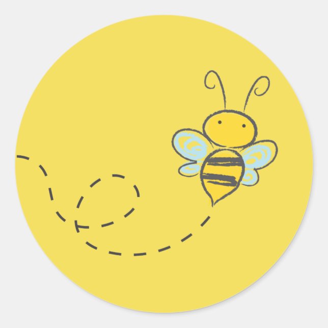 ABEILLE EN VOL AUTOUR DES AUTOCOLLANTS (Devant)
