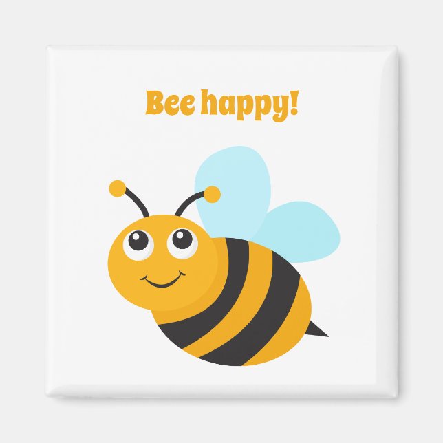Abeille heureux Magnet (Devant)