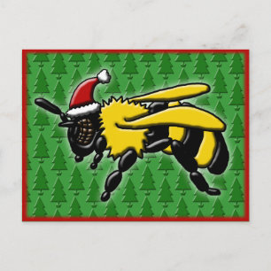 Abeille joyeuse, carte postale