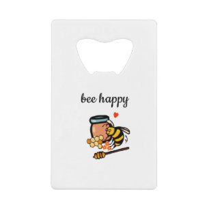 Abeille joyeux joli art des mots jaune et bleu