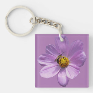 Abeille sur fleur violette