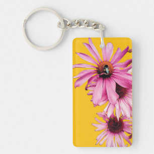 Abeille, sur fleurs roses