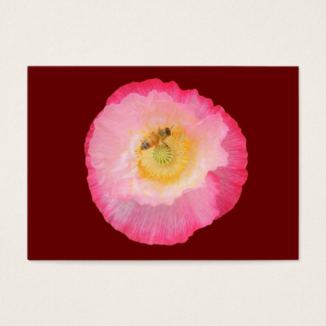 Abeille sur Poppy ~ ATC (Devant)