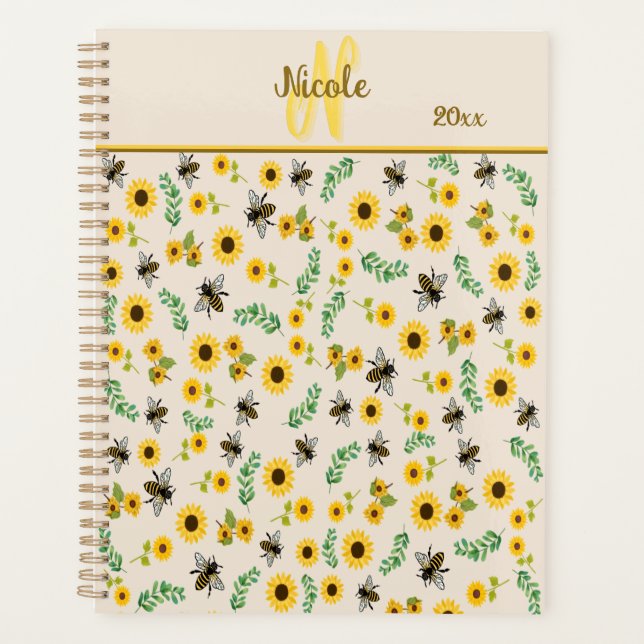 Abeilles de miel et tournesols (Devant)