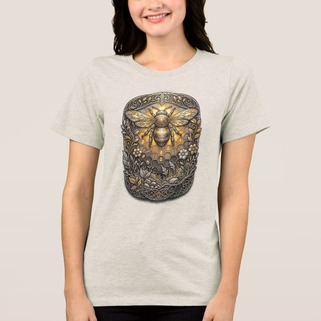 Abeja  Tri-Blend shirt (Vorderseite)