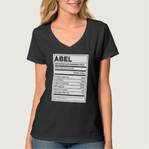 Abel Ernährungsinformation Problem lösen T-Shirt