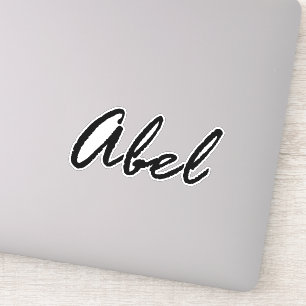 Abel Name Aufkleber