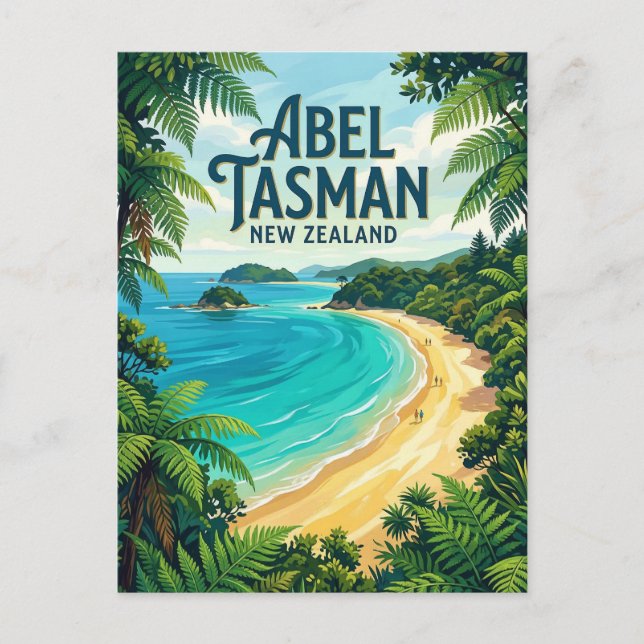Abel-Tasman-Küste Neuseeland Postkarte (Vorderseite)