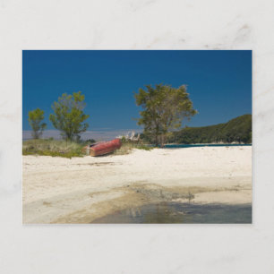 Abel Tasman N.P. Strand & Red Boat Postkarte
